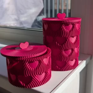 Heart Vase with Lid
